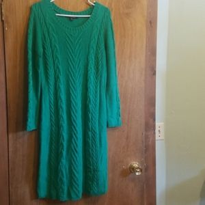 Green Sweater Dress